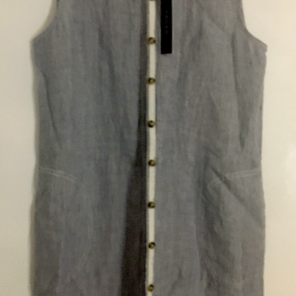 Tahari Linen Shirt Dress